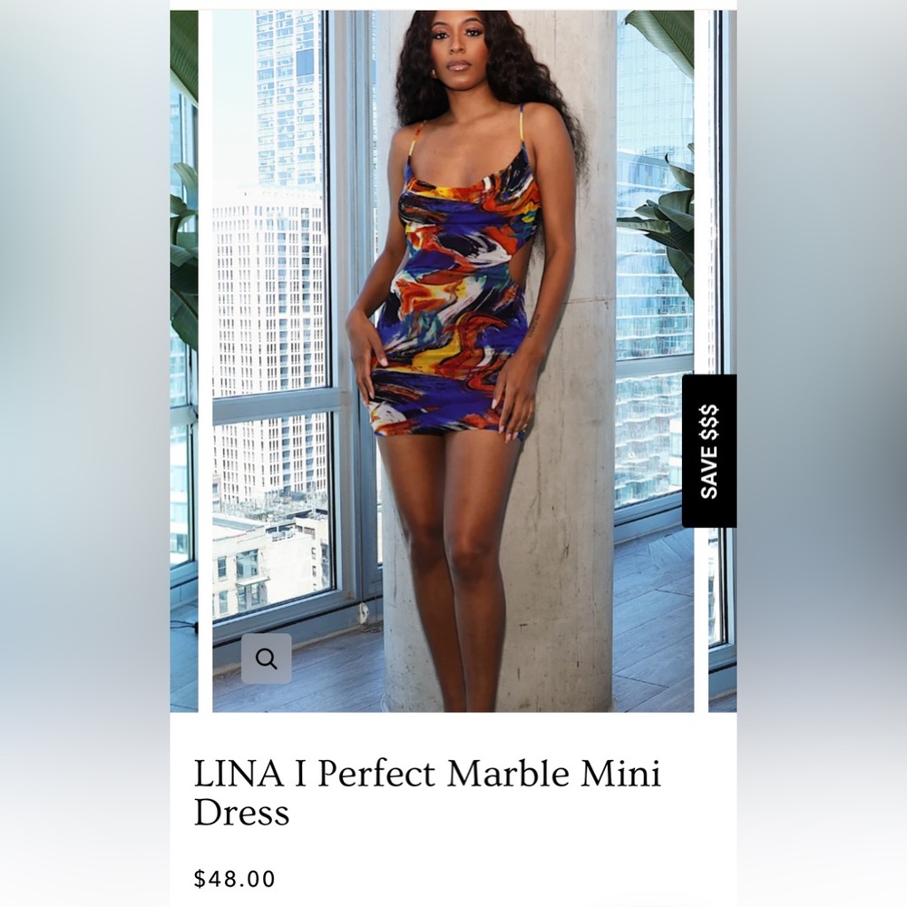 Marble Mini Dress